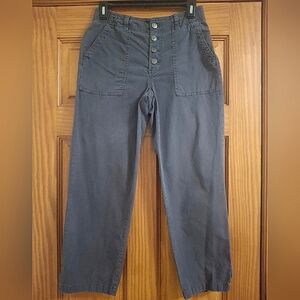 Sonoma Womens Gray Chinos with Relaxed Fit